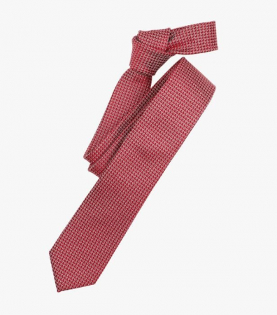Accesorii - Cravata matase VENTI 6cm print rosu patratele