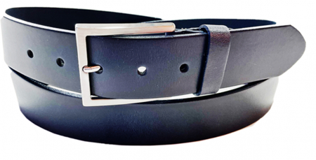 Accesorii - Curea casual piele barbati MR. BUTTERMAKER bleumarin