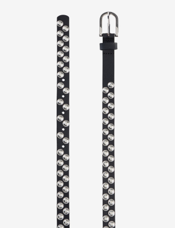 Curea piele 2.0 femei BRAX DOB negru tinte argintii [1]