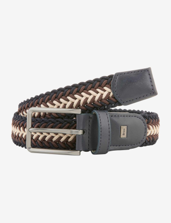 genti portofele curele - Curea elastica impletita barbati BRAX HAKA  maro/bej