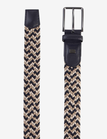 Curea elastica impletita barbati BRAX HAKA bej/maro [1]