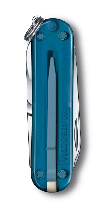 Cutit de buzunar multifunctional VICTORINOX Classic SD 7 functii turcoaz transparent Sky High [3]