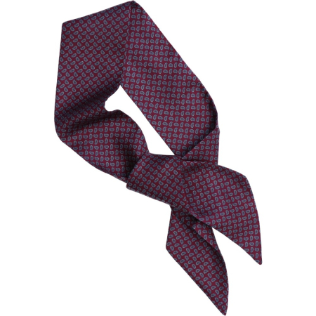 Articole femei - Esarfa matase femei LINTA visiniu paisley