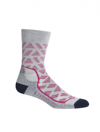 sosete sport - Sosete merino femei ICEBREAKER HikeLightCrew Stride gri