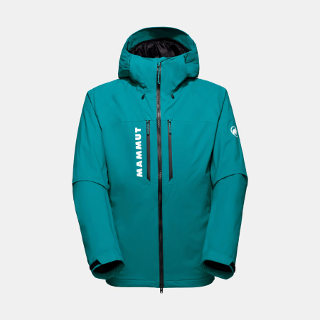 jachete sport si drumetie - Jacheta hardshell gluga 20Kx18K barbati MAMMUT Freeflight HS turcoaz