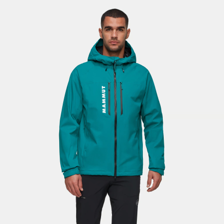 Jacheta hardshell gluga 20Kx18K barbati MAMMUT Freeflight HS turcoaz [1]