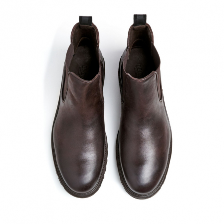 Ghete piele chelsea barbati LLOYD HARWICH maro inchis [4]