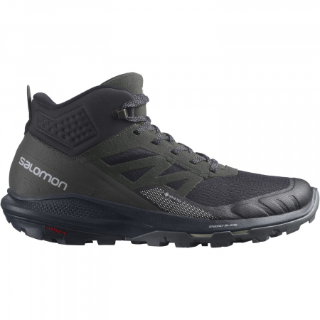 incaltaminte sport si outdoor - Ghete drumetie barbati SALOMON OUTPULSE MID Gore-Tex negru