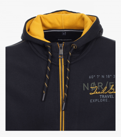 Hanorac gluga barbati maneca extralunga72cm CASA MODA Bergen bleumarin [2]
