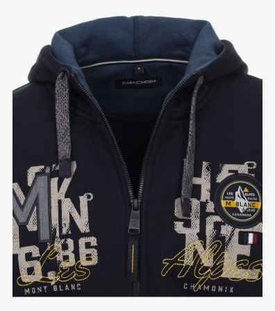 Hanorac cu fermoar barbati CASA MODA Mont Blanc bleumarin [2]