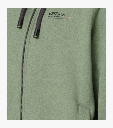 Hanorac fermoar gluga barbati CASA MODA Northern Expedition oliv [3]