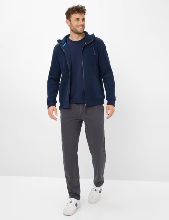 Hanorac fermoar gluga fleece barbati BRAX SAMMY Warm Tec bleumarin [4]