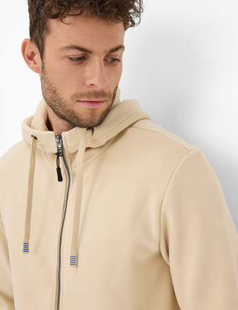 Hanorac fermoar fleece barbati BRAX SAMMY 276028-70621500 crem [5]