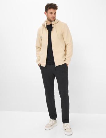 Hanorac fermoar fleece barbati BRAX SAMMY 276028-70621500 crem [6]