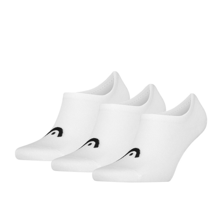 Outdoor - Set 3 perechi sosete sport foarte scurte barbati HEAD ALL SPORTS TRAINING FOOTIE alb