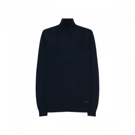 Pulovere - Helanca merino barbati SEIDENSTICKER Shaped bleumarin