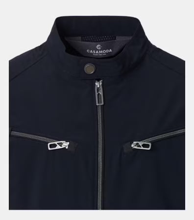 Jacheta Biker barbati CASA MODA bleumarin [2]