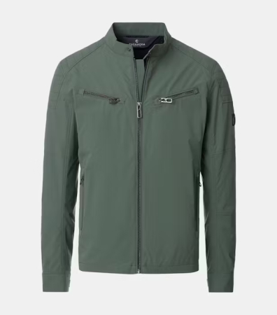 Jachete - Jacheta ultra usoara Biker barbati CASA MODA verde
