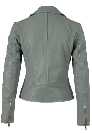 Jacheta biker femei piele Mauritius Bajah vernil [6]