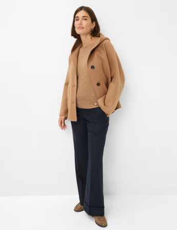 Jacheta pelerina lana gluga femei BRAX DUBLIN 976428-95992640 camel [5]