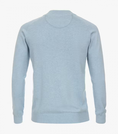 Cardigan fermoar bumbac Pima barbati CASA MODA 004440 bleu [1]