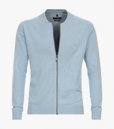 Pulovere - Cardigan fermoar bumbac Pima barbati CASA MODA 004440 bleu