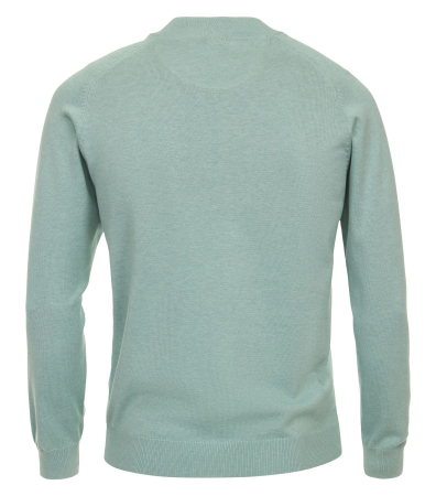 Cardigan fermoar bumbac Pima barbati CASA MODA 004440 vernil [1]