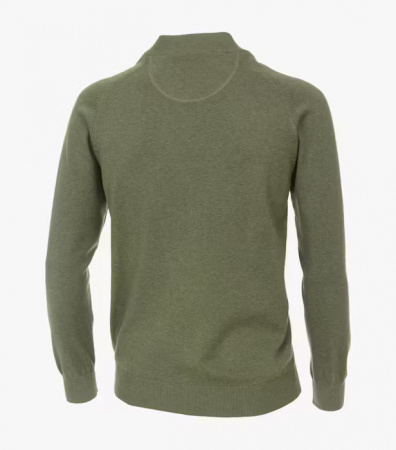 Cardigan cu fermoar bumbac Pima barbati CASA MODA 004440 kaki [1]