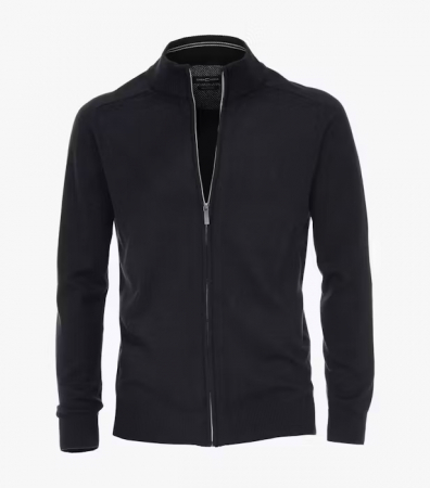 Pulovere - Cardigan fermoar bumbac Pima barbati CASA MODA 004450 bleumarin