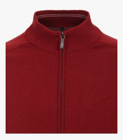 Cardigan fermoar bumbac Pima barbati CASA MODA 004450 visiniu [2]