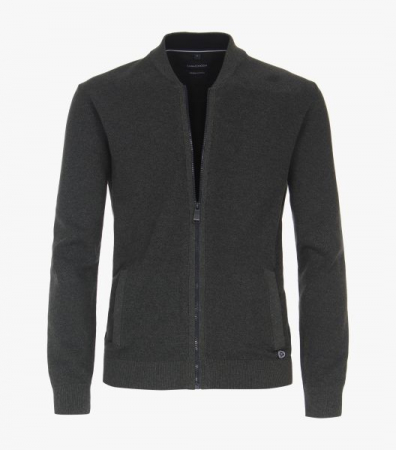 Pulovere - Cardigan fermoar barbati CASA MODA oliv inchis