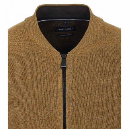Cardigan fermoar barbati CASA MODA galben [1]