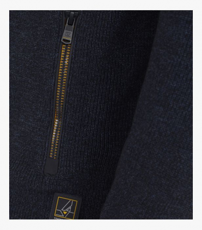 Cardigan fermoar bumbac barbati CASA MODA "Sunshine State" bleumarin [4]