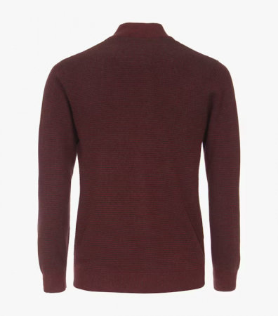 Cardigan fermoar bumbac structurat barbati CASA MODA visiniu [1]