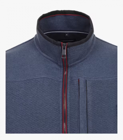 Jacheta fermoar bumbac barbati CASA MODA Atlantic Spirit albastru inchis [2]