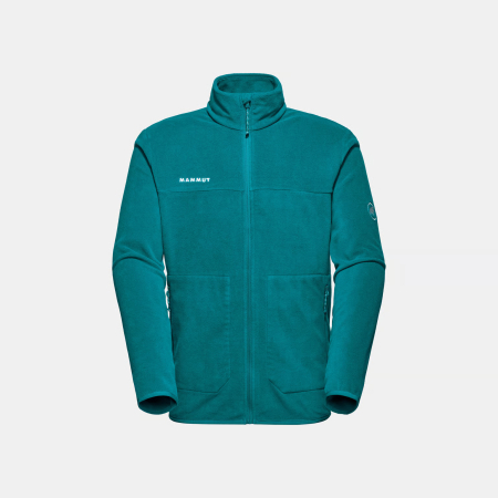 bluze midlayer training fleece - Bluza midlayer fleece fermoar barbati MAMMUT INNOMINATA turcoaz