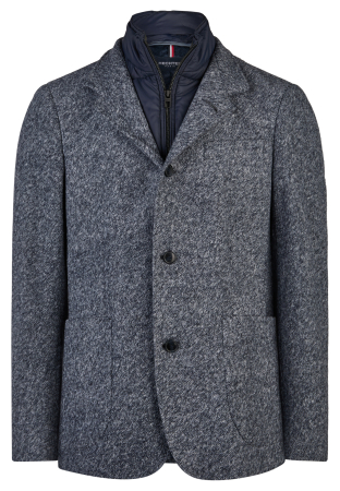 Jachete - Jacheta barbati lana HECHTER bleumarin melanj