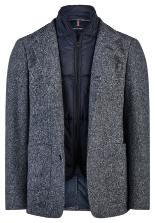 Jacheta barbati lana HECHTER bleumarin melanj [1]