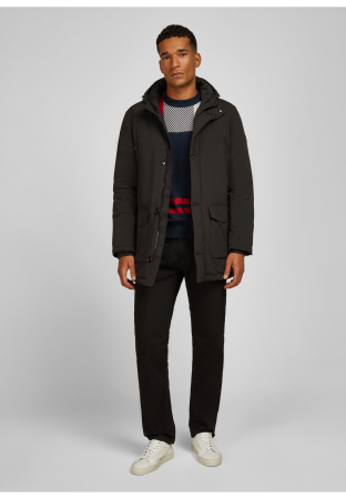 Jacheta lunga groasa Parka barbati HECHTERnegru [3]