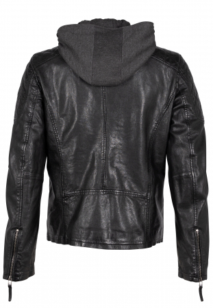 Jacheta piele GMTinon 1201-0661 negru XXL [1]