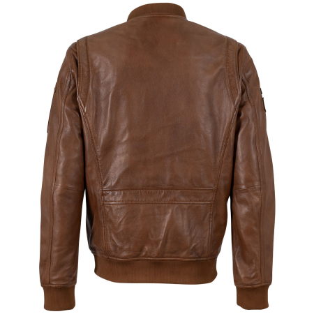 Jacheta piele pilot barbati MAURITIUS Airpilot coniac [1]