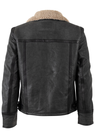 Jacheta pilot barbati piele Mauritius Arcticon antracit [1]