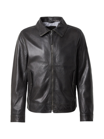 Jachete - Jacheta barbati piele eleganta Regular MAURITIUS Vylli maro inchis