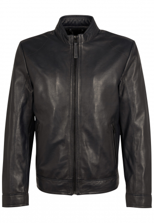 jachete piele - Jacheta piele MSMTaavi 3201-0017 dark navy XXL