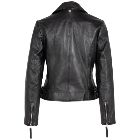 Jacheta piele biker femei MAURITIUS Pasja negru [1]