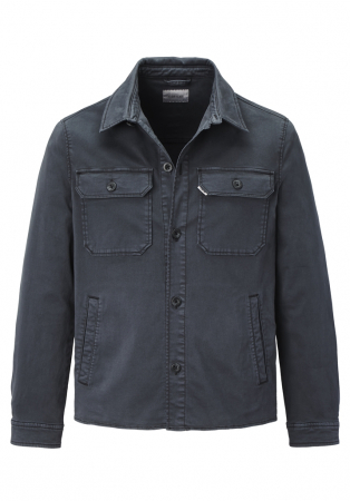 jachete si geci - Jacheta overshirt bumbac barbati REDPOINT Vanc bleumarin