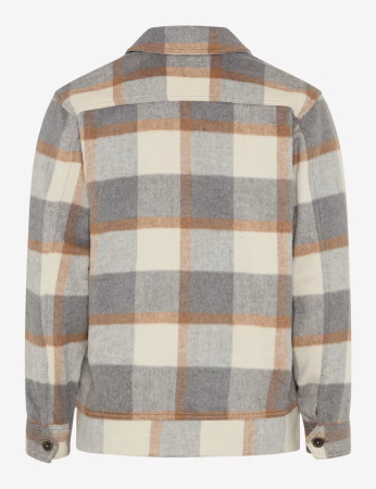 Jacheta overshirt flanel barbati BRAX SANTIAGO  crem carouri [6]