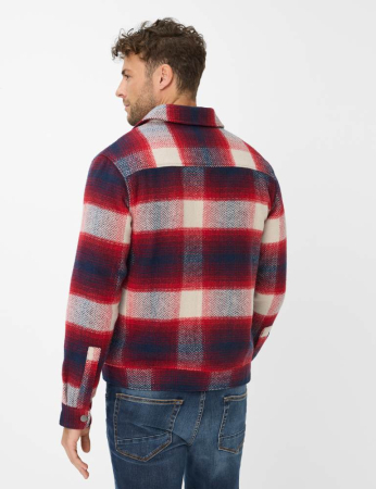 Jacheta overshirt barbati BRAX SANTIAGO rosu carouri [6]