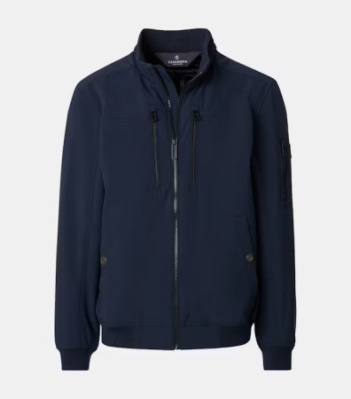 jachete si geci - Jacheta bluson softshell CASA MODA barbati bleumarin