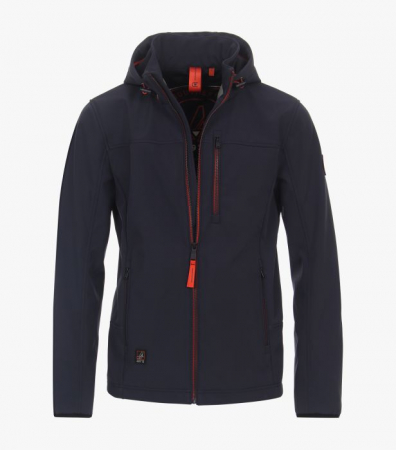 jachete sport si drumetie - Jacheta softshell gluga barbati CASA MODA bleumarin